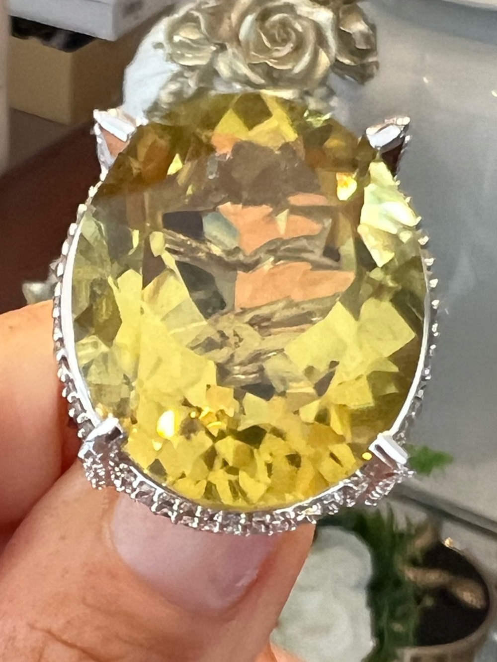 LIKE NEW RARITIES YELLOW STERLING SILVER RING❤️